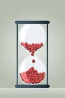 Coronavirus outbreak time count down vector