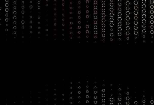 Dark Green, Red vector template in hexagonal style.