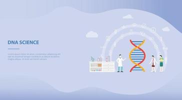 genetic engineering on the laboratory with team people doctor vector