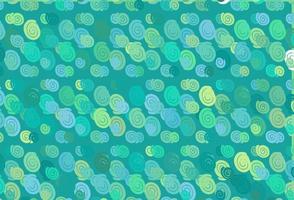 Light Green, Yellow vector pattern with liquid shapes.