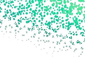 Light Green vector pattern with curved circles.