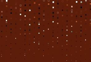 Light Orange vector pattern with crystals, rectangles.