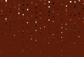 Light Orange vector pattern with crystals, rectangles.