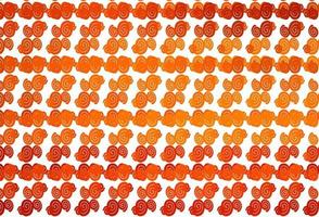 Light Orange vector pattern with bent ribbons.