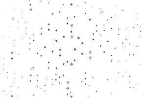 Light Pink vector cover with symbols of gamble.