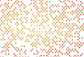 Light Orange vector background with bubbles.