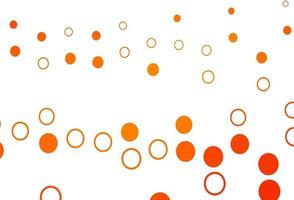 Light Orange vector pattern with spheres.