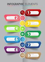 timeline, modern text box template, infographics banner vector
