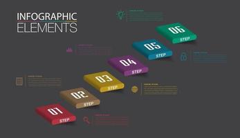 step up of business successful concept. Stirs infographic vector