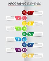 timeline, modern text box template, infographics banner vector