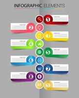 timeline, modern text box template, infographics banner vector