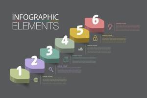 intensificar el concepto de éxito empresarial. agita el vector de infografía