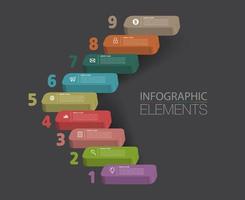 intensificar el concepto de éxito empresarial. agita el vector de infografía