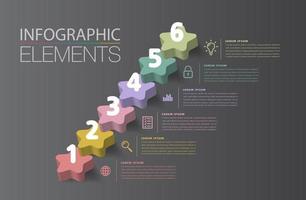 intensificar el concepto de éxito empresarial. agita el vector de infografía