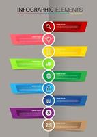 timeline, modern text box template, infographics banner vector