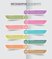 timeline, modern text box template, infographics banner vector