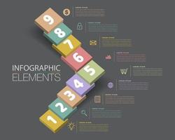 intensificar el concepto de éxito empresarial. agita el vector de infografía