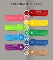 timeline, modern text box template, infographics banner vector