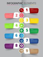 timeline, modern text box template, infographics banner vector