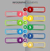 timeline, modern text box template, infographics banner vector