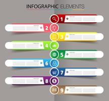 timeline, modern text box template, infographics banner vector