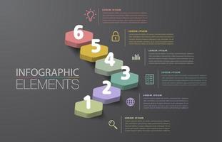 intensificar el concepto de éxito empresarial. agita el vector de infografía