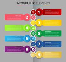 timeline, modern text box template, infographics banner vector