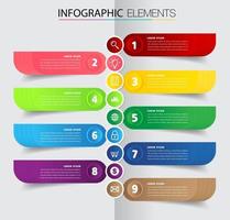 timeline, modern text box template, infographics banner vector