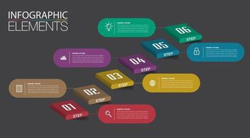 intensificar el concepto de éxito empresarial. agita el vector de infografía