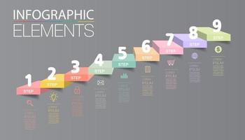 intensificar el concepto de éxito empresarial. agita el vector de infografía