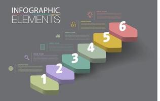 intensificar el concepto de éxito empresarial. agita el vector de infografía