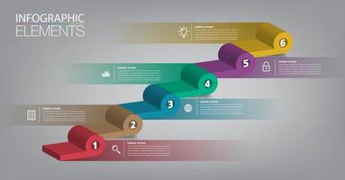 intensificar el concepto de éxito empresarial. agita el vector de infografía