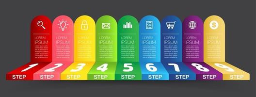 step up of business successful concept. Stirs infographic vector