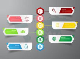 modern timeline text box template, infographics banner vector