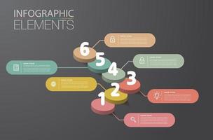 intensificar el concepto de éxito empresarial. vector de infografía de escalera