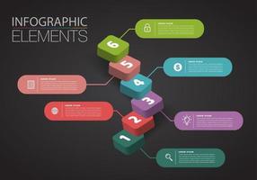 step up of business successful concept. stair infographic vector