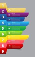 step up of business successful concept. stair infographic vector