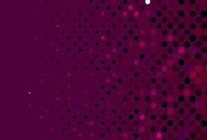 Dark Pink vector pattern with spheres.