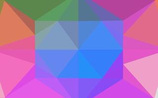 Light Multicolor, Rainbow vector blurry hexagon pattern.