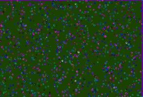 Light Multicolor, Rainbow vector background with bubbles.
