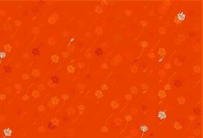 Light Orange vector sketch backdrop.