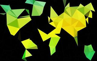 Light Green, Yellow vector blurry triangle pattern.