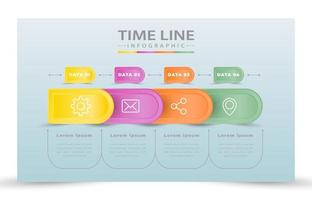illustration vector design realistic time line infographic