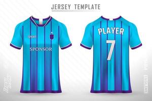 Soccer jersey and t-shirt mockup vector design template