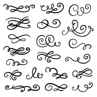 Vector divider, swirl and curl set