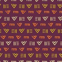 Tribal african, aztec ornament seamless pattern vector