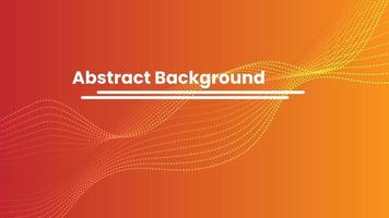 Abstract Background With Line and Gradient Orange to Yellow Wave vector