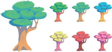 Tree vector for Asset Game Background Kid Magazine Poster etc.