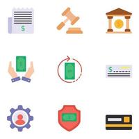 Business and Finance Flat Icons Sets vector