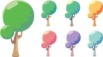 Tree vector for Asset Game Background Kid Magazine Poster etc.